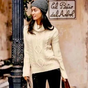 Athleta Plains Cable Knit Sweater